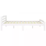 fehér tömör fenyőfa ágykeret 160 x 200 cm