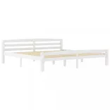 fehér tömör fenyőfa ágykeret 180 x 200 cm