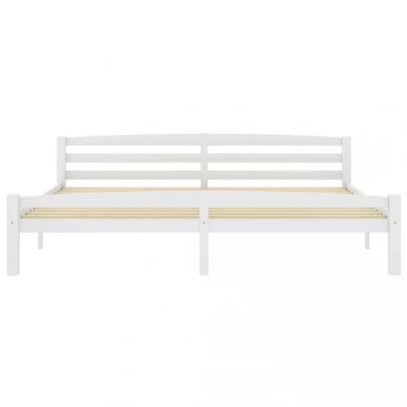 fehér tömör fenyőfa ágykeret 180 x 200 cm