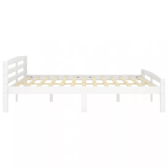 fehér tömör fenyőfa ágykeret 180 x 200 cm