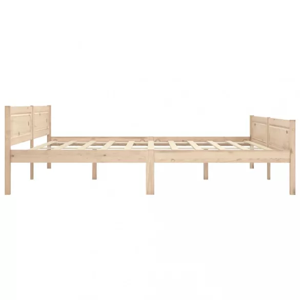 tömör fenyőfa ágykeret matrac nélkül 200 x 200 cm