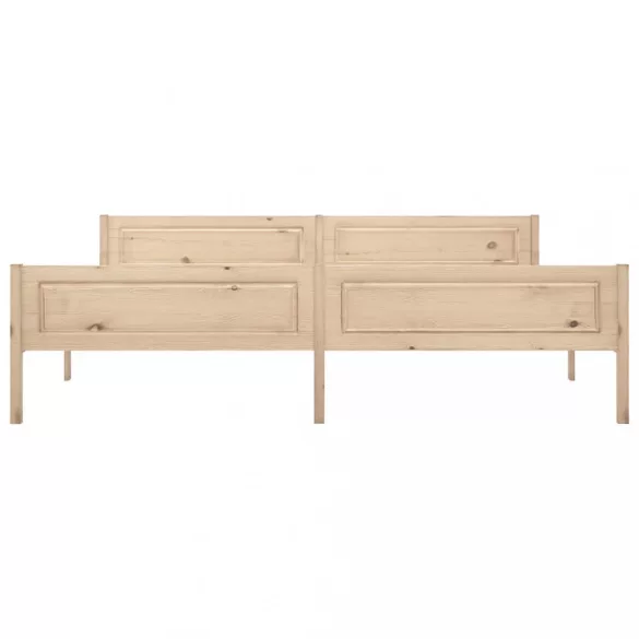 tömör fenyőfa ágykeret matrac nélkül 200 x 200 cm