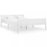 fehér tömör fenyőfa ágykeret 120 x 200 cm