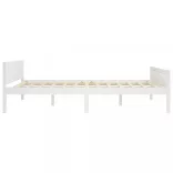 fehér tömör fenyőfa ágykeret 160 x 200 cm
