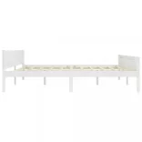 fehér tömör fenyőfa ágykeret 200 x 200 cm