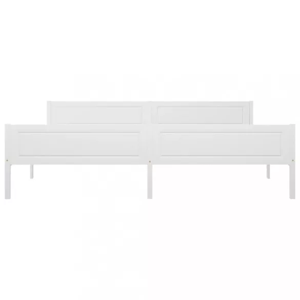 fehér tömör fenyőfa ágykeret 200 x 200 cm