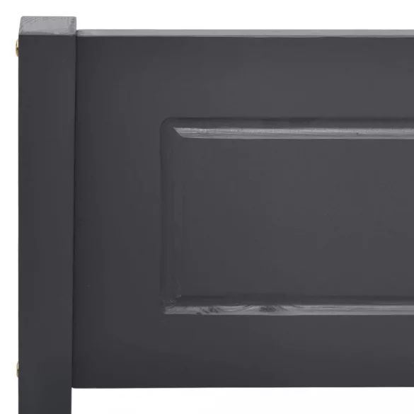 szürke tömör fenyőfa ágykeret 100 x 200 cm