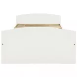 fehér tömör fenyőfa ágykeret 2 fiókkal 90 x 200 cm