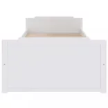 fehér tömör fenyőfa ágykeret fiókkal 90 x 200 cm