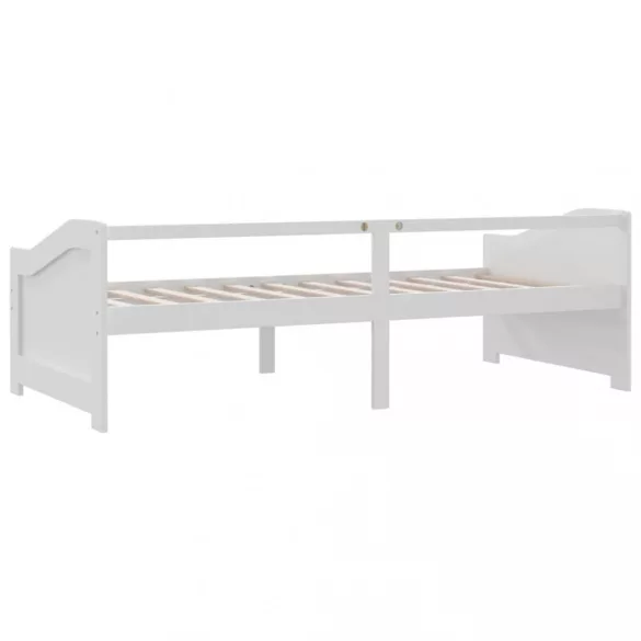 fehér 3 személyes tömör fenyőfa kanapéágy 90 x 200 cm