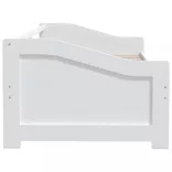 fehér 3 személyes tömör fenyőfa kanapéágy 90 x 200 cm