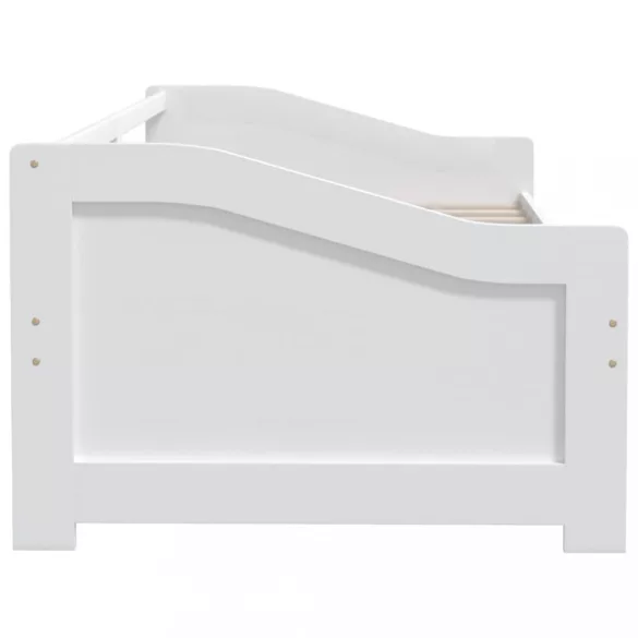 fehér 3 személyes tömör fenyőfa kanapéágy 90 x 200 cm