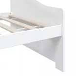 fehér 3 személyes tömör fenyőfa kanapéágy 90 x 200 cm