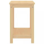 világos fa színű tömör fenyőfa éjjeliszekrény 35 x 30 x 47 cm