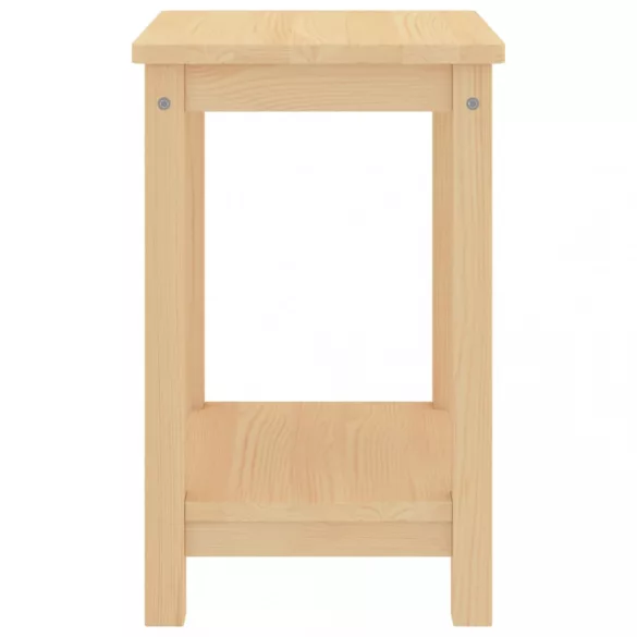 világos fa színű tömör fenyőfa éjjeliszekrény 35 x 30 x 47 cm