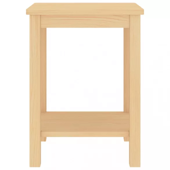 világos fa színű tömör fenyőfa éjjeliszekrény 35 x 30 x 47 cm