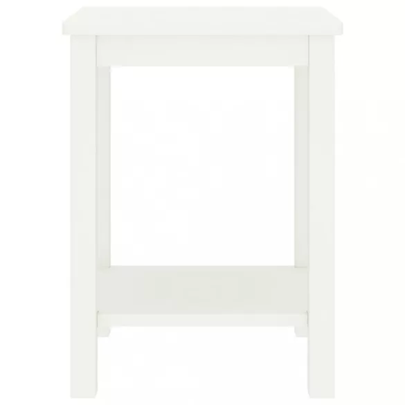 fehér tömör fenyőfa éjjeliszekrény 35x30x47 cm