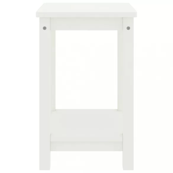 fehér tömör fenyőfa éjjeliszekrény 35x30x47 cm