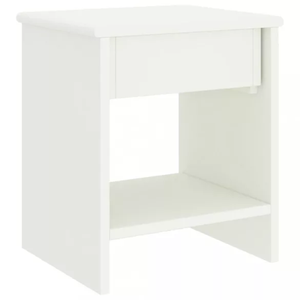 fehér tömör fenyőfa éjjeliszekrény 35 x 30 x 40 cm