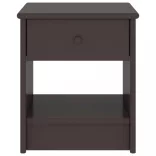 sötétbarna tömör fenyőfa éjjeliszekrény 35 x 30 x 40 cm