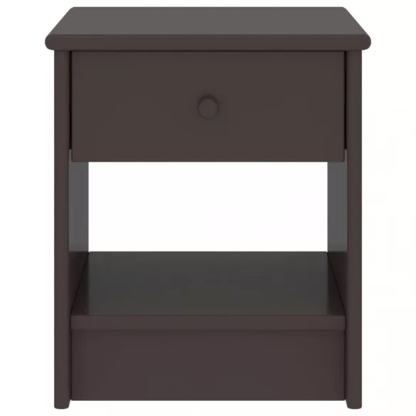 sötétbarna tömör fenyőfa éjjeliszekrény 35 x 30 x 40 cm