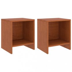   2 db mézbarna tömör fenyőfa éjjeliszekrény 35 x 30 x 40 cm