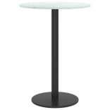 fehér edzett üveg asztallap márványdizájnnal Ø30 x 0,8 cm