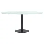 fehér edzett üveg asztallap márványdizájnnal Ø90 x 1 cm