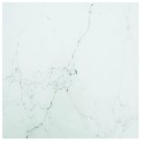 fehér edzett üveg asztallap márványdizájnnal 60 x 60 cm 6 mm