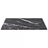 fekete edzett üveg asztallap márványdizájnnal 30 x 30 cm 6 mm