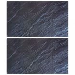 2 db edzett üveg vágódeszka természetes kő mintával