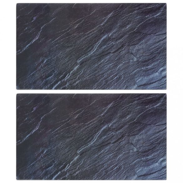 2 db edzett üveg vágódeszka természetes kő mintával