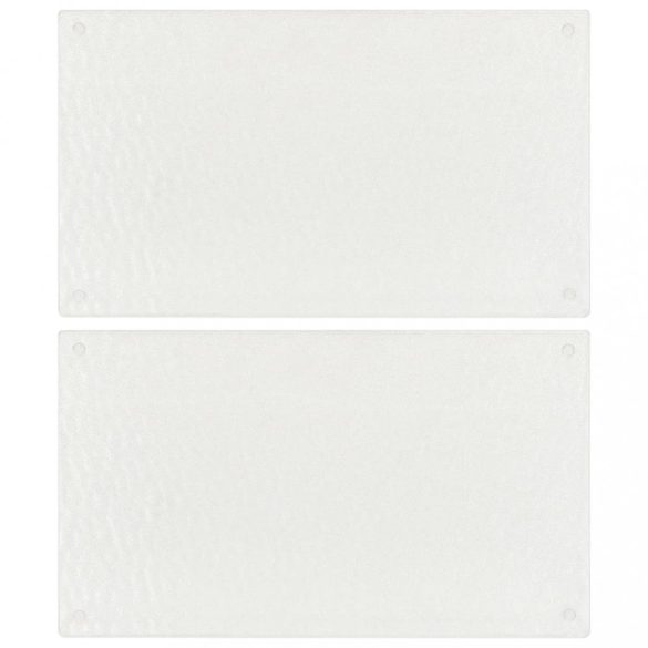 2 db edzett üveg vágódeszka áttetsző buborékos mintával