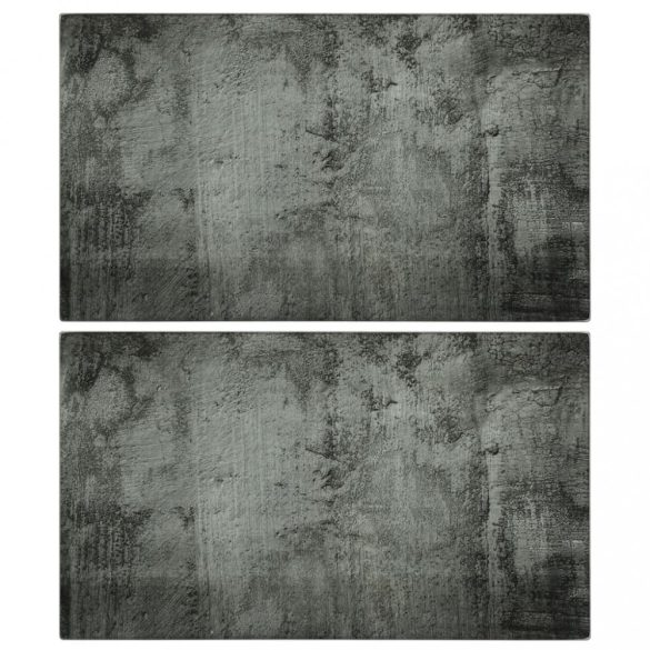 2 db edzett üveg vágódeszka beton mintával