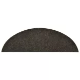 15 db öntapadós lépcsőszőnyeg 56 x 17 x 3 cm antracit félkör alakú