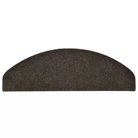 15 db öntapadós lépcsőszőnyeg 65 x 21 x 4 cm antracit színű, félkör alakú, nagy