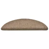 15 db öntapadós lépcsőszőnyeg 56 x 17 x 3 cm bézs félkör alakú