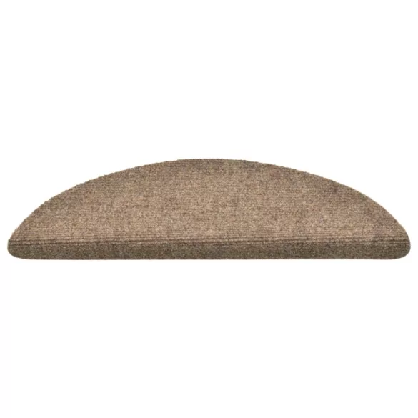 15 db öntapadós lépcsőszőnyeg 56 x 17 x 3 cm bézs félkör alakú