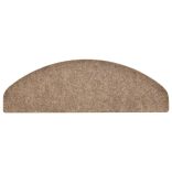 15 db öntapadós lépcsőszőnyeg 65 x 21 x 4 cm bézs félkör alakú nagy