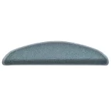 15 db lépcsőszőnyeg 56 x 17 x 3 cm tengerkék félkör alakú