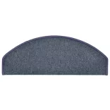 15 db sötétszürke és kék félkör alakú lépcsőszőnyegek, nagy, 65 x 24 x 4 cm
