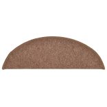 15 db barna lépcsőszőnyeg 56 x 17 x 3 cm