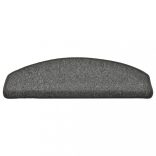 15 db sötétszürke, félkör alakú, nagy lépcsőszőnyeg 65 x 24 x 4 cm