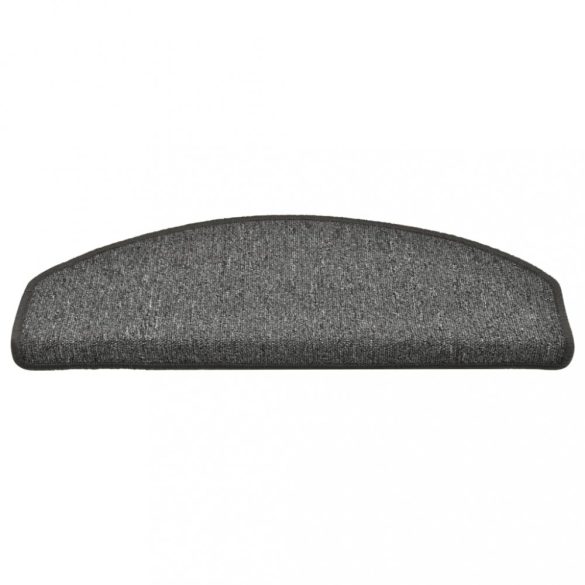 15 db sötétszürke, félkör alakú, nagy lépcsőszőnyeg 65 x 24 x 4 cm