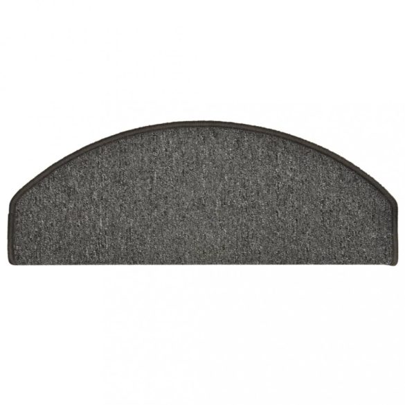 15 db sötétszürke, félkör alakú, nagy lépcsőszőnyeg 65 x 24 x 4 cm