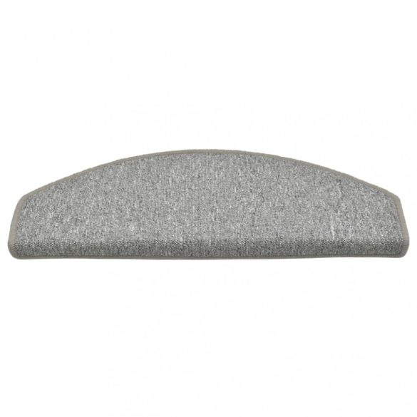 15 db világosszürke, félkör alakú, nagy lépcsőszőnyegek 65 x 24 x 4 cm