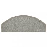 15 db világosszürke, félkör alakú, nagy lépcsőszőnyegek 65 x 24 x 4 cm
