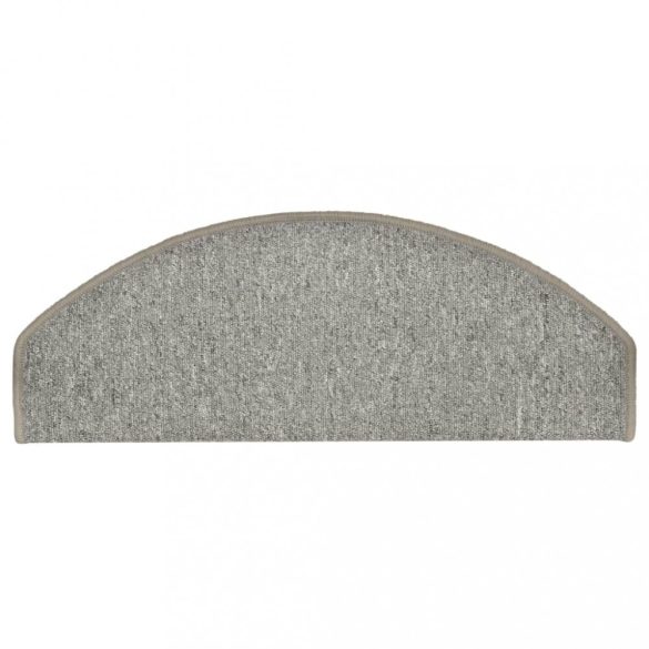 15 db világosszürke, félkör alakú, nagy lépcsőszőnyegek 65 x 24 x 4 cm