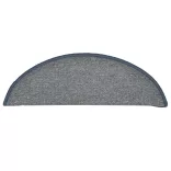 15 db világoskék és kék lépcsőszőnyeg, 56 x 17 x 3 cm, félkör alakú