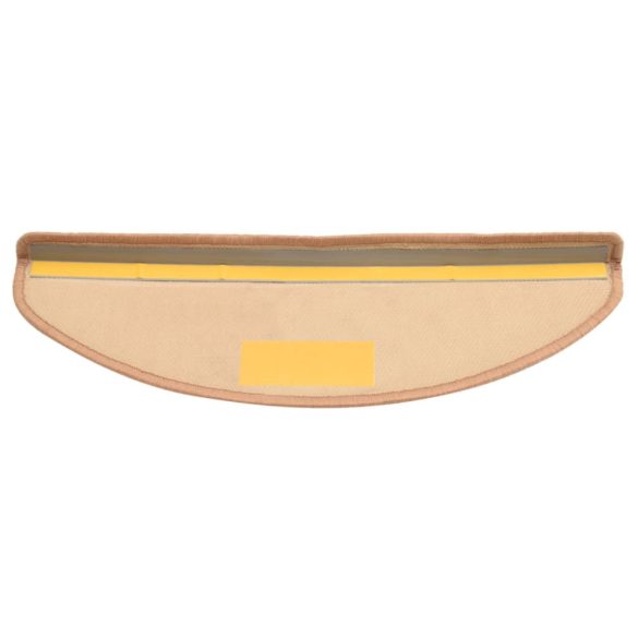 15 db bézs öntapadó lépcsőszőnyeg 65 x 21 x 4 cm